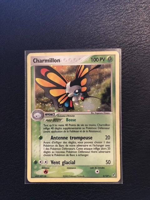 Pokemon Card Charmillon / Beautifly 2/107 Ex Deoxys Set Holo Rare FRENCH NM