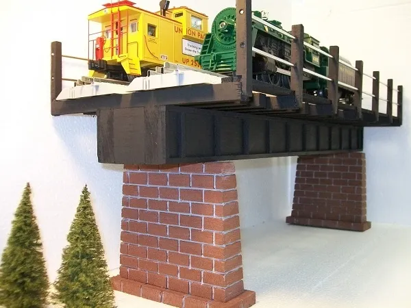O gauge DOUBLE TRACK GIRDER BRIDGE / Model Railroad Trains / 030 / Train Scenery 3