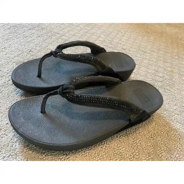 FitFlop Crystal Swirl, size 8