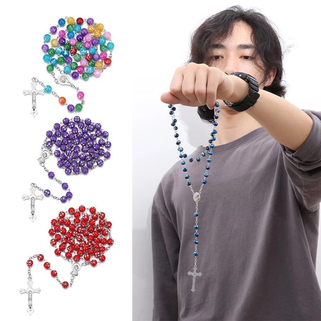 Necklace Set Pendant Rosary Beads Various Styles Cross Rosary Catholic Necklace
