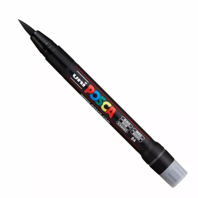 Uni posca PCF-350 Bürste Gespitzt Stoff Porzellan Marker Stift Kaufen 4, Pay Für 2