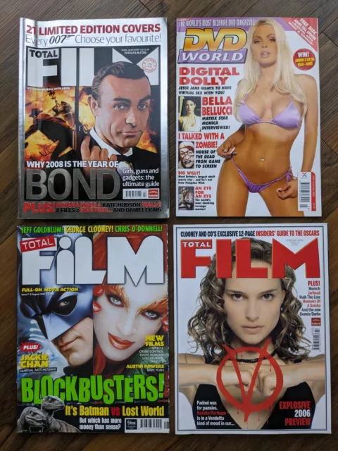 TOTAL FILM Magazine DVD World Bundle job lot 4 Magazines FREE POST