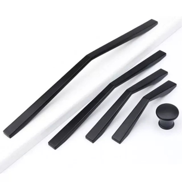 Black Cabinet Pulls Handles Knobs Dresser Drawer Knob Modern Kitchen Door Pulls
