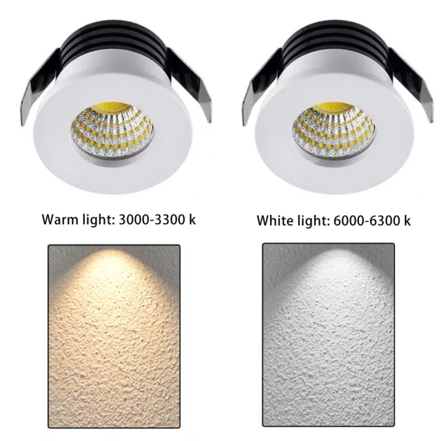 5-15x LED Recessed Small Ceiling Lights Cabinet Mini Spot Downlight 3W Minispot 3