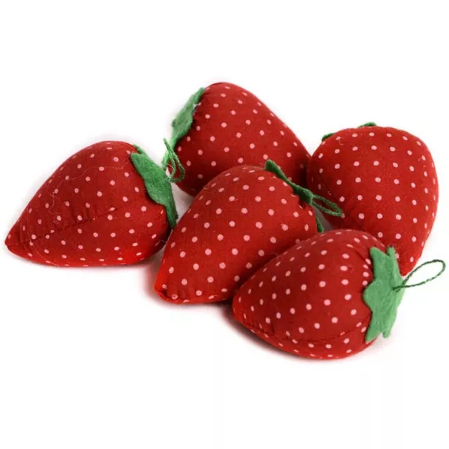 Cute Strawberry Style Pin Cushion Pillow Needles Holder Sewing Craft Kit CNCA