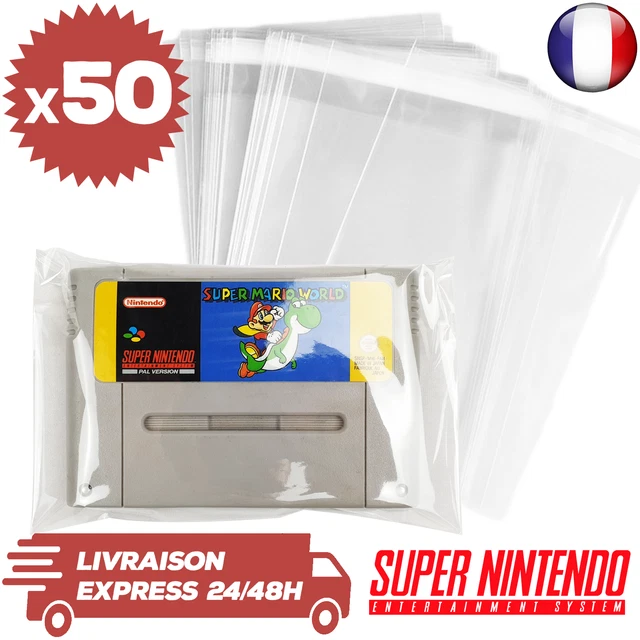 10 Pochettes De Protection Refermables Pour Jeux Megadrive - Transparentes - Anti-rayures