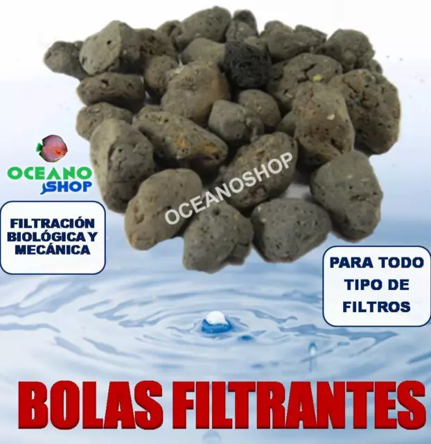 200GR BOLAS FILTRANTES FILTRO mochila interior Mejor que la CERAMICA ACUARIO