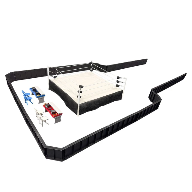 Wrestling TLC Playset – Set Tavolo, Scala E Sedie Per Action Figures Wrestling 15-18 Cm