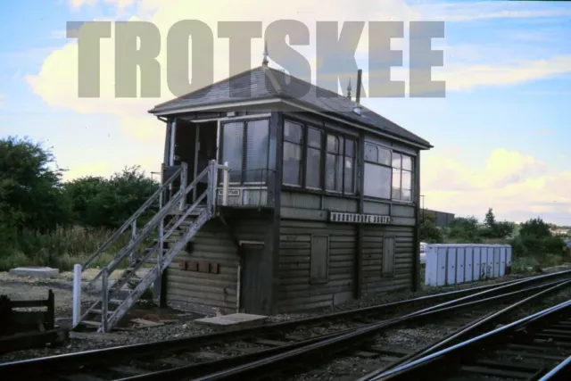 35mm Slide BR British Rail Scene View Moorthorpe South Signal Box 1986 Original