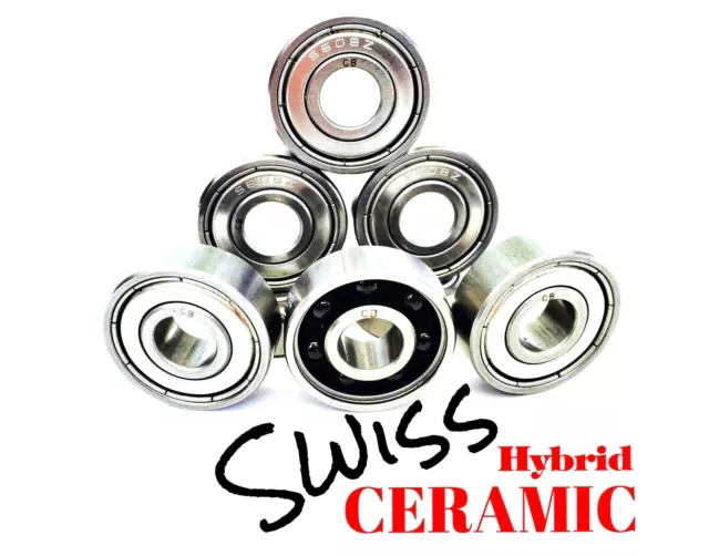 1/2 PRICE OFFER Xtreme 608 SWISS ZR02 CERAMIC HYBRID BEARINGS SKATEBOARD RATED