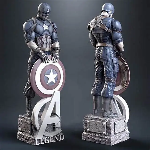 CAPITAN AMERICA MARVEL ACTION FIGURE  Kit modello resina 3D 1:6! UNPAINTED