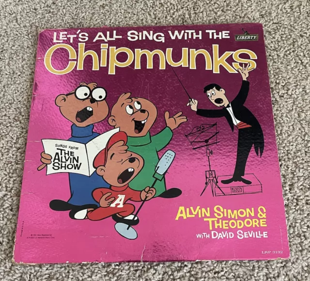 Let’s All Sing With The CHIPMUNKS LP Vinyl Record Album 12” 