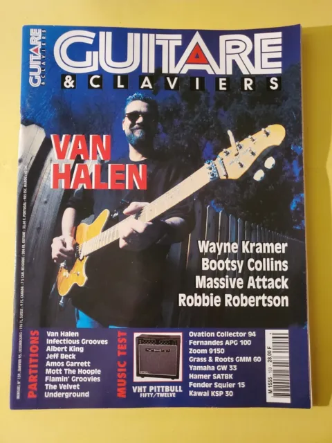 Guitare et Claviers N°159 Année 1995 Van Halen Wayne Kramer Bootsy Collins
