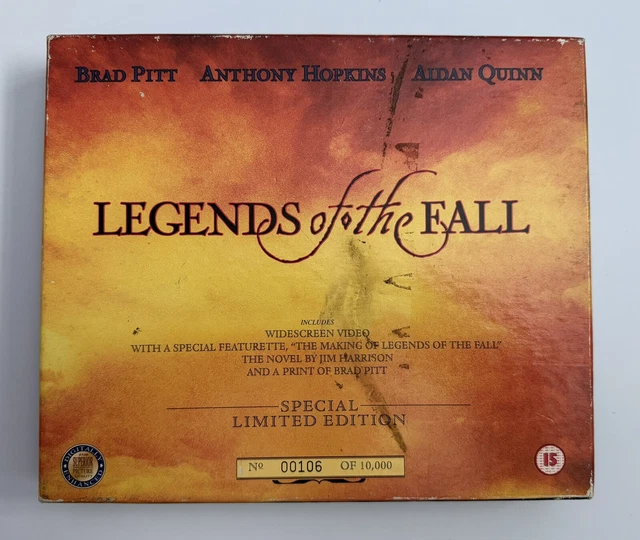 LEGENDS OF THE Fall Widescreen Special Limited Edition VHS No. 106 of ...
