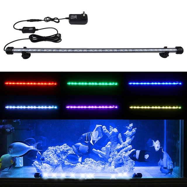 Small Fish Tank LED Light Aquarium Lighting Submersible Bar Lamp Waterproof