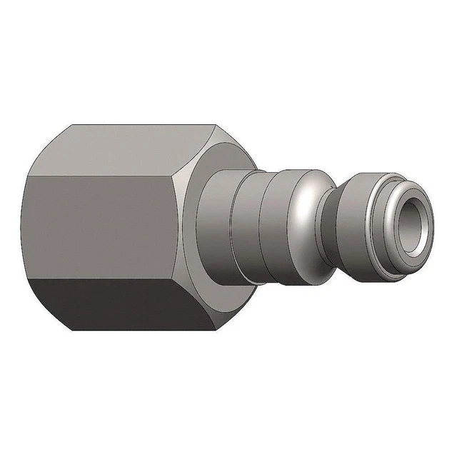 DIXON VALVE & COUPLING J3F3 Quick Connect,Plug,3/8" Body,3/8"-18