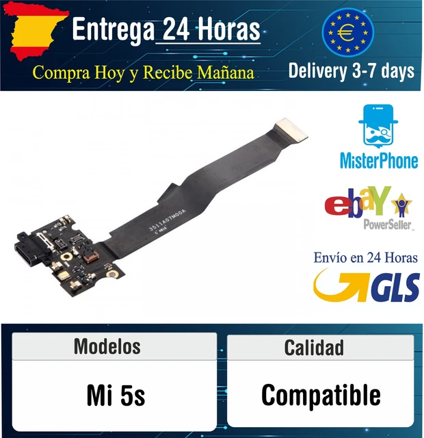 Ygmoiki - Conector De Puerto De Carga USB Para Motorola Moto G7 Power XT1955-5 XT1955-6 XT1955DL (compatible Con La Versión De América Del Norte XT1955-5 XT1955-6), Color Negro
