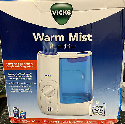 ⚡️ Vicks Warm Mist Humidifier Model#VWM845V1 🆕 Open Distressed Box 👈