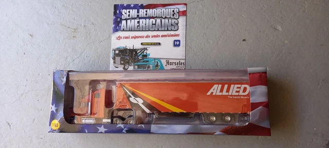 Semi-remorque Américain Ixo Altaya – Freightliner FLD 112 1990 – Échelle 1:43 – Neuf
