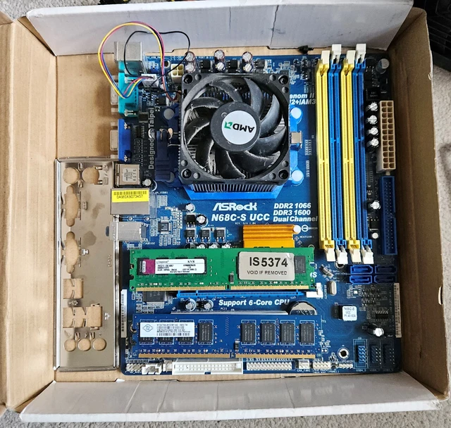 ASROCK N68C-S UCC AMD Athlon II X3 4400 @3.00GHz 4GB DDR3 RAM ...