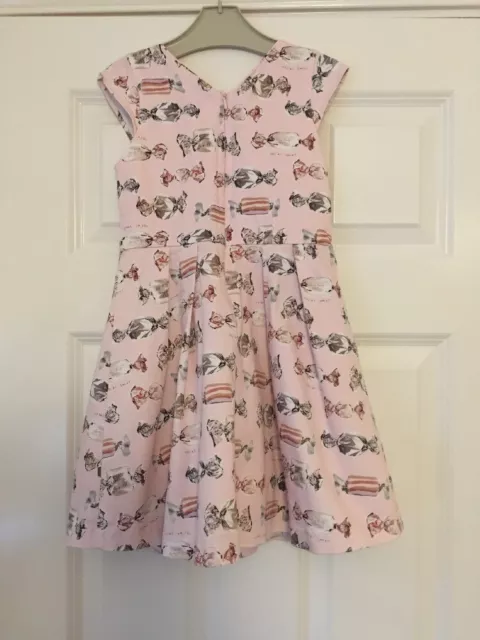 Beautiful Girls Next Size 5-6 Years Pink Bow Party Dress VGC!