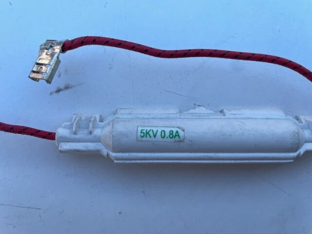 Fusibile Pour Micro-Ondes 5KV 0.8A (800mA) Boîtier Et Fils Avec Faston N.508 4