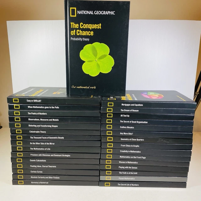 NATIONAL GEOGRAPHIC OUR Mathematical World X 31 Volumes Hardcover $299. ...