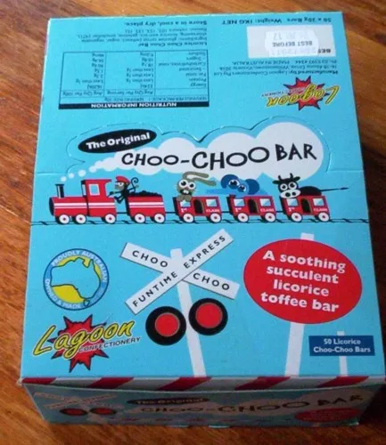 Choo Choo Bars Licorice 1.0 kg counter display box