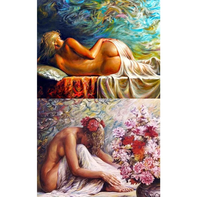 50x40cm Colorful DIY Paint By Number Kit Sexy Woman Home Wall Decor Art Gift