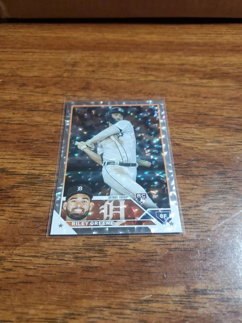 2023 Topps Series 1 RILEY GREENE Collectors Super Box Foil Board RC #31