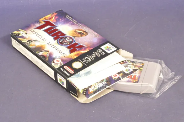 Turok Rage Wars Nintendo N64 Neu OVP / New CIB Versión español Versione italian