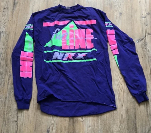 Vtg NRX L motocross Jersey vintage Mx RARE maglia epoca no AXO FOX JT YOKO OXBOW