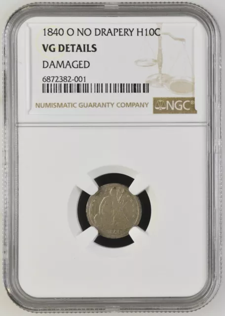 1840-O Seated Liberty Half Dime, No Drapery, NGC VG Details