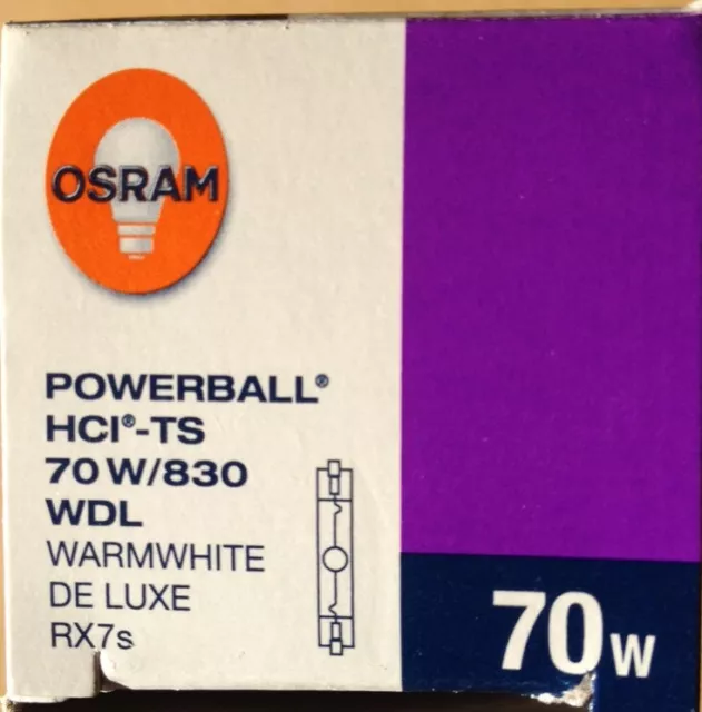 Osram Powerball HCI-TS 70W/830/WDL, RX7s ,NEU,OVP warm-weiß Nr.8