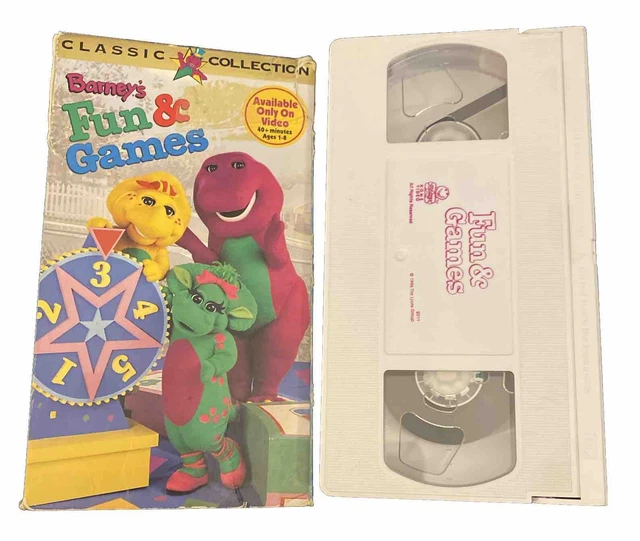 Barney S Fun And Games Vhs 1996 Classic Collection 40 Minutes Barney S Fun And Games Vhs 1996 Classic Collection 40 Minutes