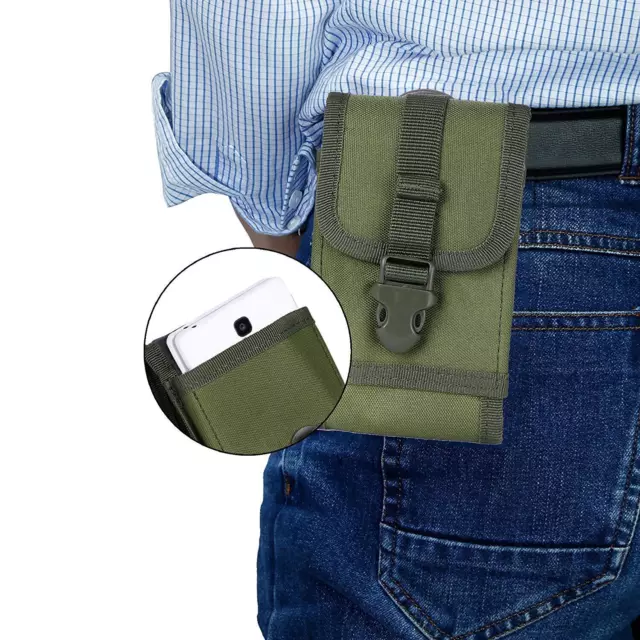 Military Molle Pouch Tactical Cell Phone Belt Pouch Holder Waist Accessories Bag