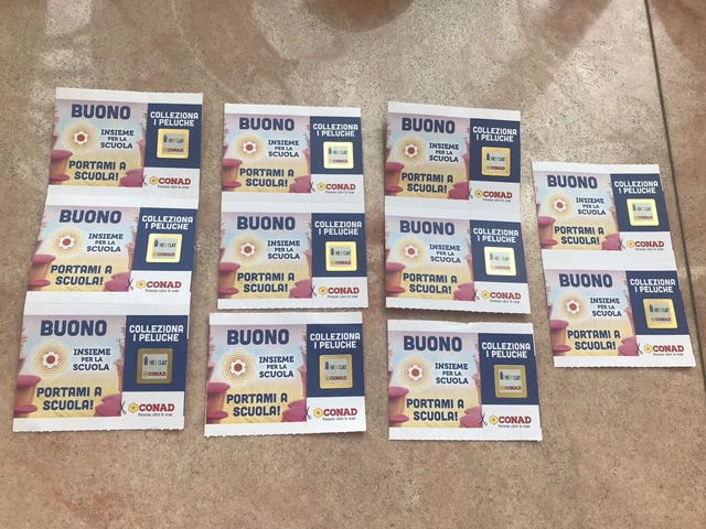 11 Punti Bollini Buoni Conad 2023 Hey Clay Bollibro Completi