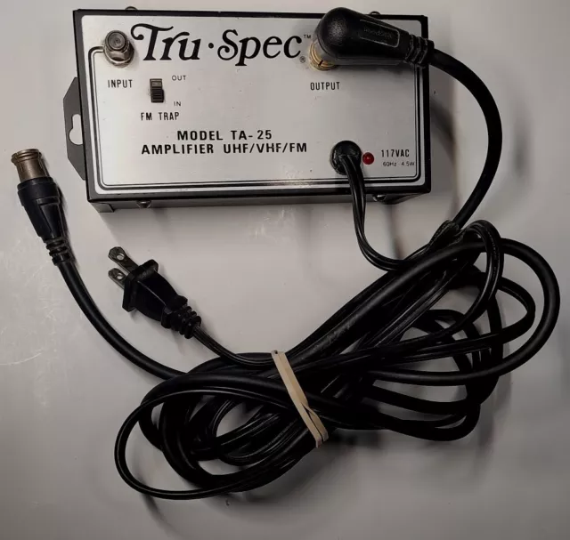 Tru Spec TA-25 UHF/VHF/FM Amplifier