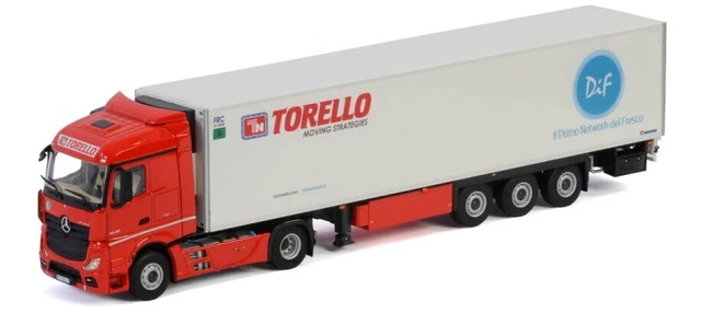 Camion SCANIA R Topline 6x4 avec remorque frigorifique aux couleurs de l'entreprise RENE BOSCH