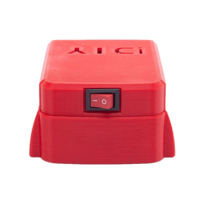 Caricabatterie Dual Port con USB per Milwaukee 18V Adattatore Batteria Alimentazione