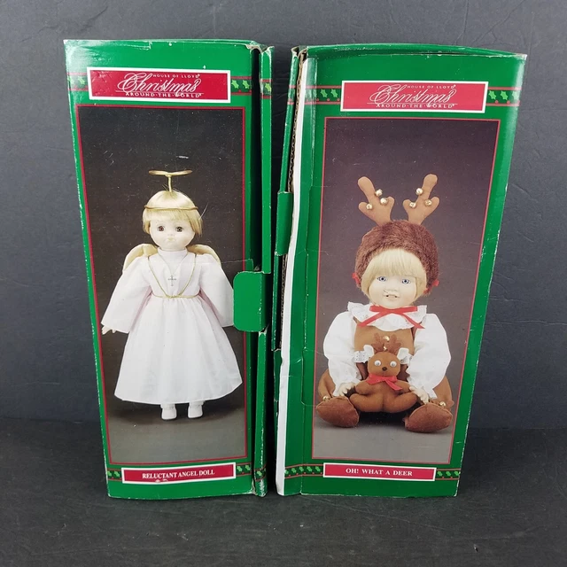 VINTAGE HOUSE OF Lloyd Christmas Around the World Porcelain Dolls Angel