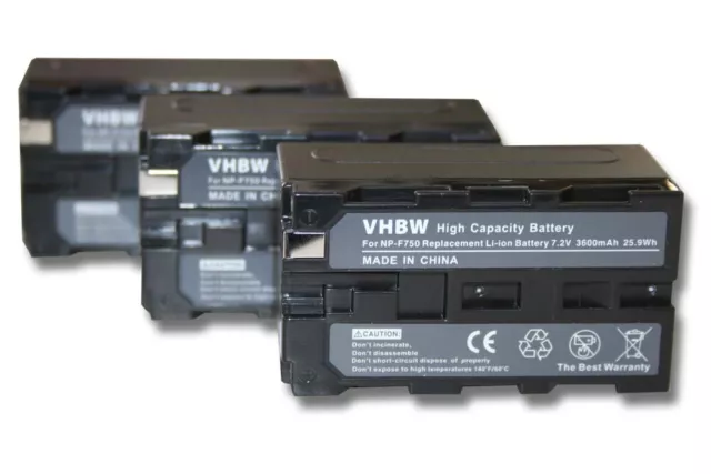 3x Batería para Sony DCR-TRV120 DCR-TRV130 DCR-TRV210 DCR-TRV310 3600mAh