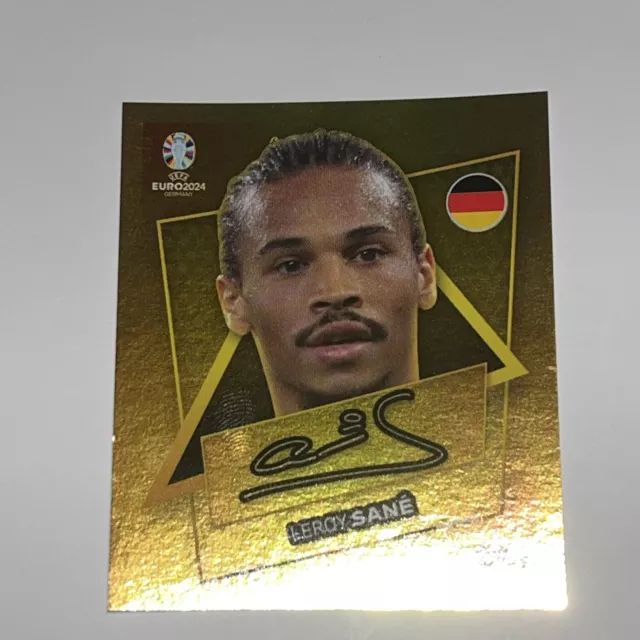 TOPPS EURO 2024 Stickers Leroy Sane Gold Signature Sticker GER SP