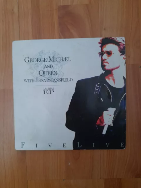 George Michael & Queen - Five Live - 7" Vinyl Ep 1993 Parlophone R6340