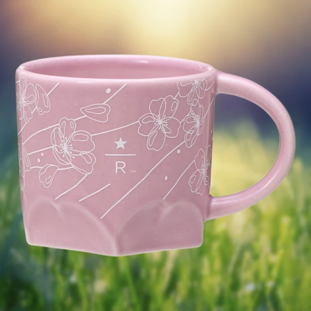 STARBUCKS JAPAN RESERVE Mug Pink Sakura 2023 355 ml 12 oz Porcelain NEW