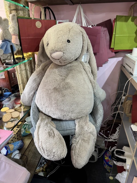 Bhuge Rabbit Fake JELLYCAT REALLY REALLY Big Giant Bashful Bunny beige Fab Condition Huge ...