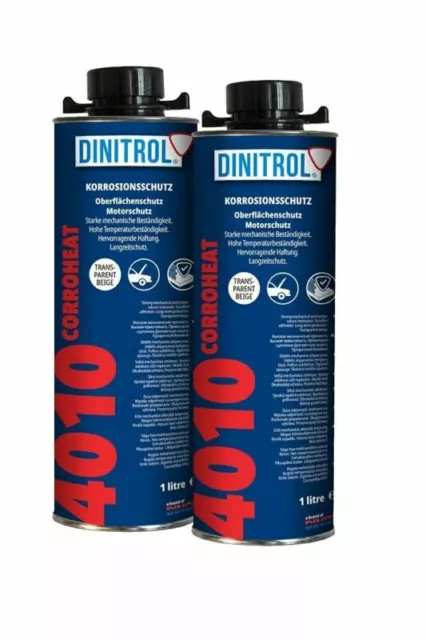 DINITROL 4010 HOCHTEMPERATUR ROSTDICHT MOTOR BESCHICHTUNGSWACHS 1 LITER 2x