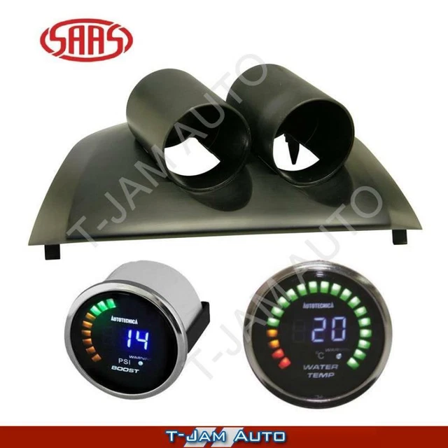 GAUGE POD FOR Ford Falcon FG XR6 XR8 + Boost + Water Temp LED Gauges