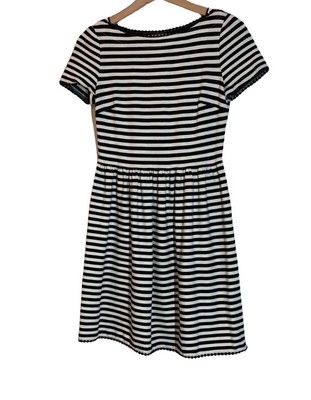 kate spade broome street fit and flare striped dress size XS