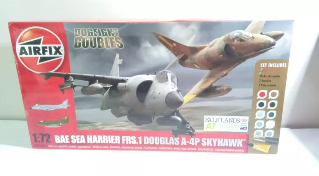 Airfix 1:72 Dogfight Doppel Sea Harrier & A-4P Skyhawk - A50134 Werkseitig Versiegelt